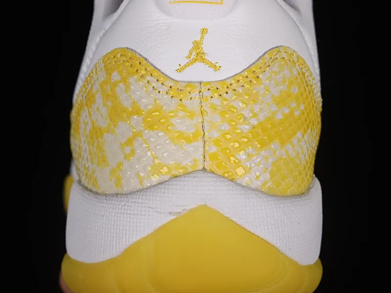 All categories Air Jordan Jordan series basketball shoes Air Jordan 11 pure original version Air Jordan AJ11 Low SE "Yellow Snakeskin" AJ11 Joe 11 yellow snake pattern genuine carbon AH7860-107
